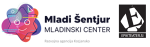 Logotip Mladinski center Šentjur in Društvo Epik teater