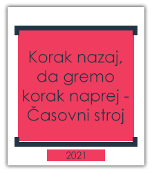 Projekt Korak nazaj, da gremo korak naprej - Časovni stroj, 2021