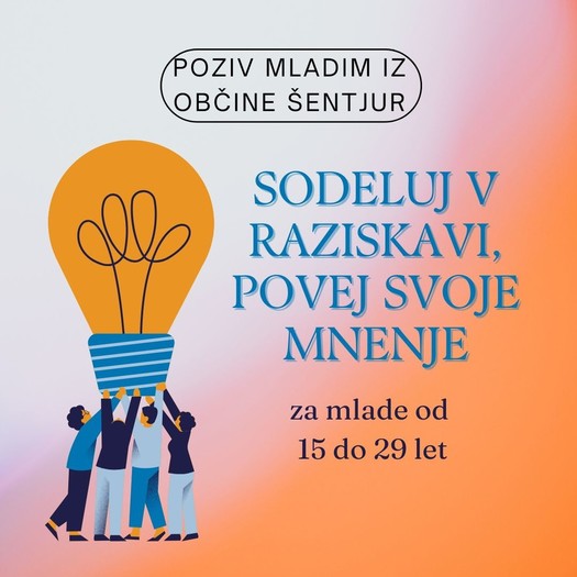 Sodeluj v raziskavi, za mlade od 15 do 29 let