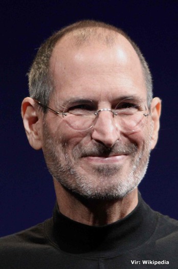 Steve Jobs ameriški računalnikar in poslovnež (Vir: Wikipedia).