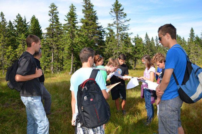 Utrinek z raziskovalnega tabora Rogla 2012. (Vir: Občina Zreče)