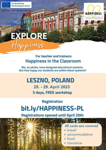 Želiš na 5 dnevno delavnico o sreči na Poljsko?